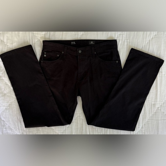 AG Adriano Goldschmied The Ives Pants 30x32 Modern Athletic Black Stretch Denim - Picture 7 of 10